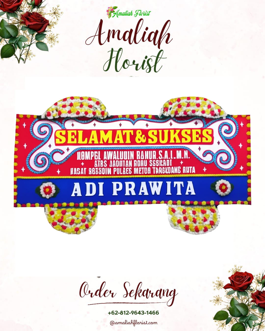 Papan Bunga Ucapan Selamat Leitimur Selatan