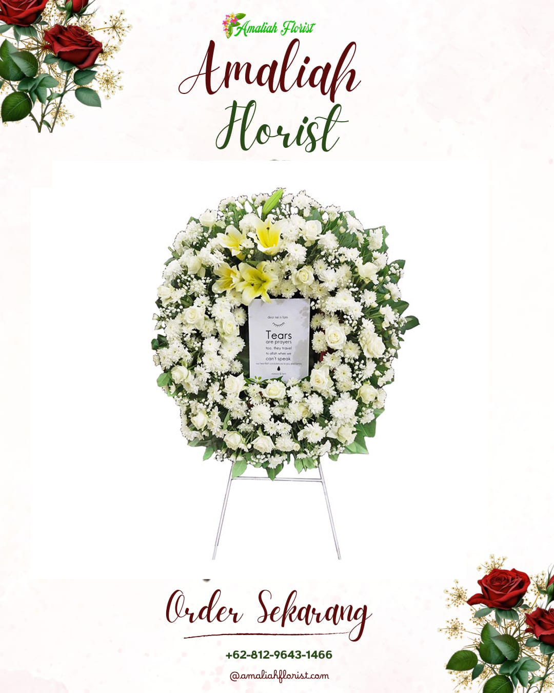 Krans Bunga Duka Leitimur Selatan